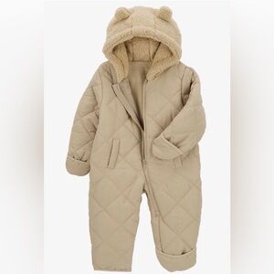 Carters Baby Quilted Hooded Pram 3 Months